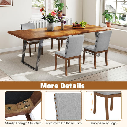 Dreamade Upholstered Dining Chairs Set for Restaurant