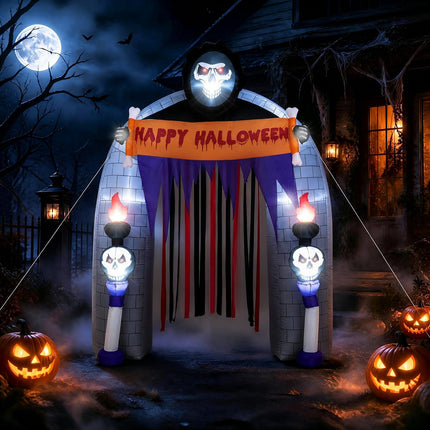 DREAMADE 8 FT Halloween Inflatable Dead Tree Animated Spooky Ghost Tree