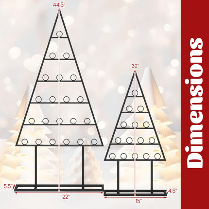 Dreamade 2 Pack Christmas Tree Photo Holder with 36 Round Clips