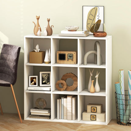 Dreamade 9-Cube Bookcase White