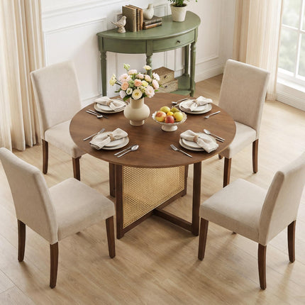 Dreamade 37.5" Round Dining Table for Dinette Living Room