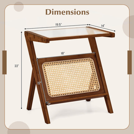 Dreamade Rattan Side Table