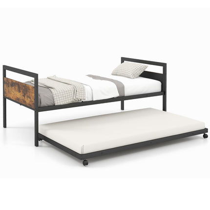 Dreamade Metal Daybed with Trundle