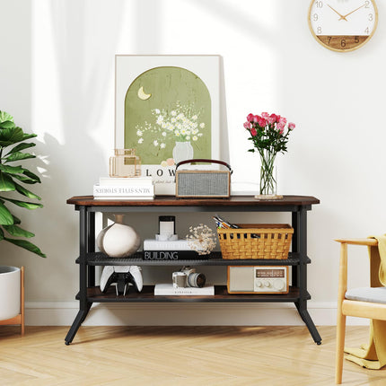 Dreamade TV Stand 3 Tier Industrial Entertainment Center