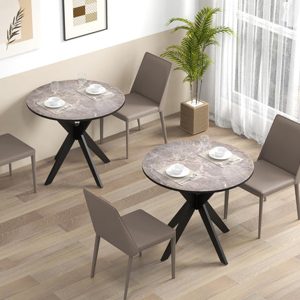 Dreamade 36" Round Wood Dining Table