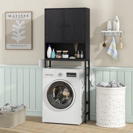 Dreamade Over The Toilet Storage Cabinet - Toilet Shelf Rack with Anti-Tip Device