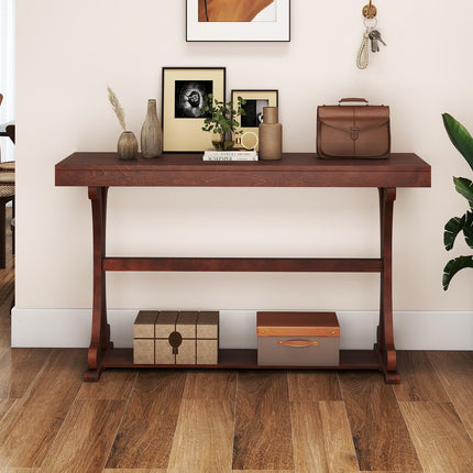 Dreamade 52" Narrow Console Table with Storage Shelf & Anti-Tip Kit for Entryway Living Room