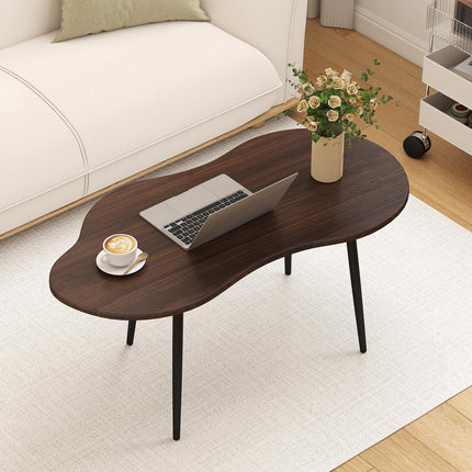 Dreamade Cloud Coffee Table | 39.5" Small Center Table with Metal Frame