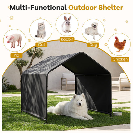Dreamade Outdoor Dog Shade Shelter with Waterproof Canopy
