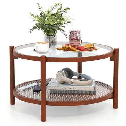 Dreamade Rattan Coffee Table