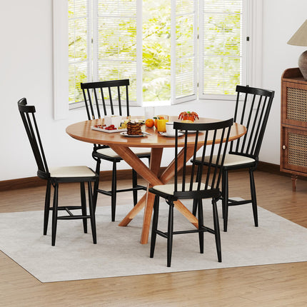 Dreamade Windsor Dining Chairs Set of 2/4 Farmhouse Wooden Kitchen Chair