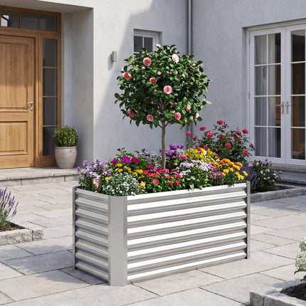 Dreamade 4 x 2 x 2 FT Galvanized Raised Garden Bed (1/2)