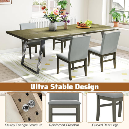 Dreamade Upholstered Dining Chairs Set for Restaurant