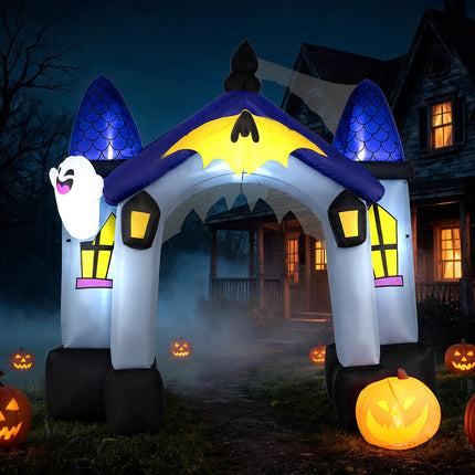 DREAMADE 9 FT Halloween Inflatable Haunted Castle Archway