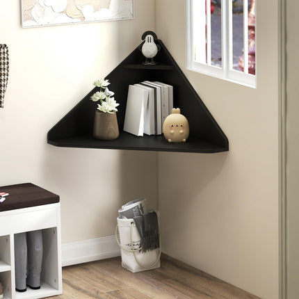 Dreamade Wall Mounted Computer Desk with Storage Shelf