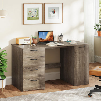 Dreamade Computer Desk with Drawers 53 Inch
