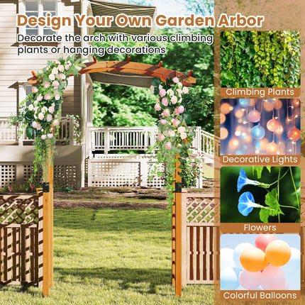 Dreamade Wooden Wedding Arch for Ceremony Party