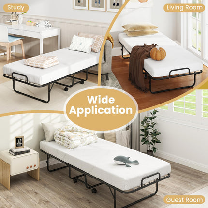 Dreamade Folding Bed with Mattress for Adults