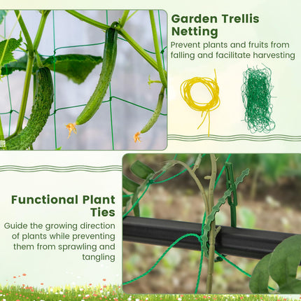 Dreamade Cucumber Trellis, Trellis for Climbing Plants Outdoor