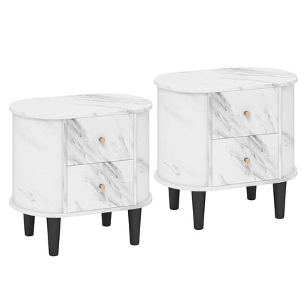Dreamade 2-Drawer Nightstand Set of 1/2