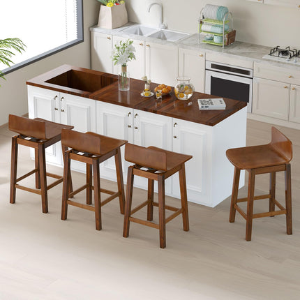Dreamade 24.5" Swivel Bar Stools Set of 2/4