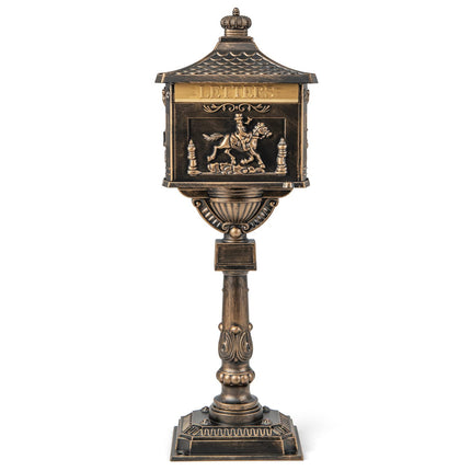 Cast Aluminum Mailbox with Post - Dreamade