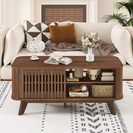 Dreamade Rectangle Coffee Table with Storage