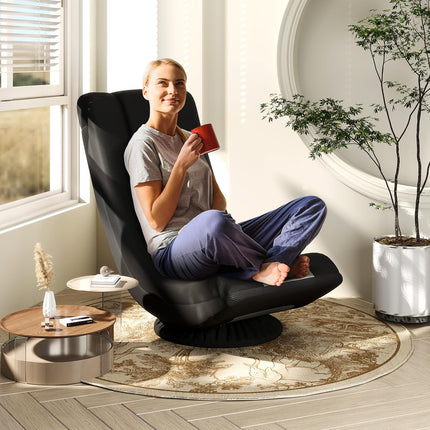 Dreamade Floor Chair with Back Support, 4-Position Adjustable Back, Lazy Sofa Chair, Meditation Chair