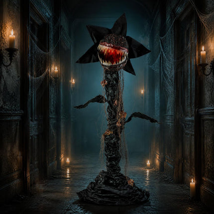 DREAMADE 6.2 ft Halloween Sound Activated Animatronic Man-Eater Plant