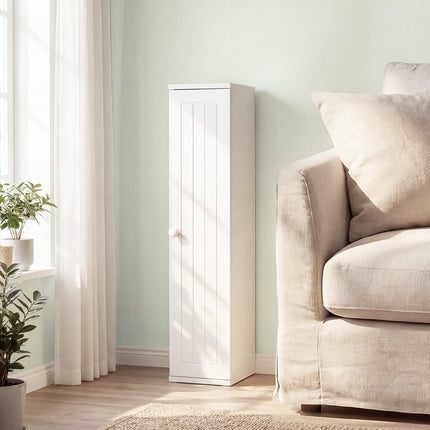 Dreamade Small Bathroom Storage Cabinet with Door and Removable Shelves