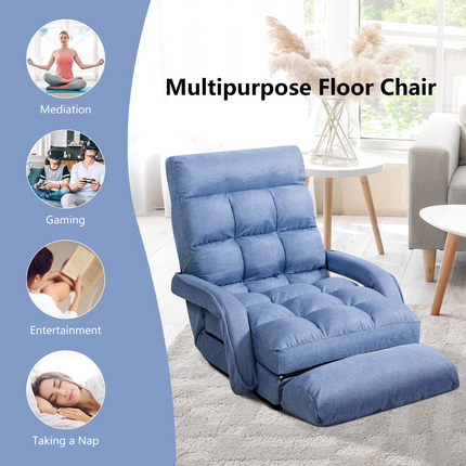 Dreamade Chaise Lounge Chair Indoor Multipurpose Folding Armchair Couch Lounger