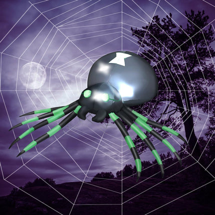 DREAMADE 6 FT Lighted Inflatable Spider Halloween Yard Decoration