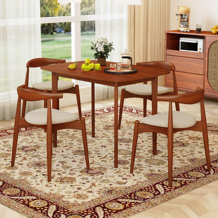 Dreamade 43" x 31" Dining Table with Rubber Wood Legs