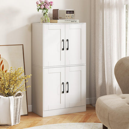 Dreamade Bathroom Cabinet 43.5 inch Storage Cabinet with Doors and Adjustable Shelves