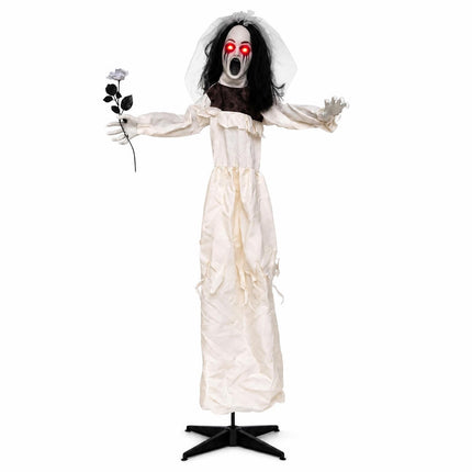 DREAMADE 5.7 FT Life Size Halloween Bride Animatronic