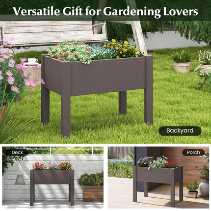 Dreamade Raised Garden Bed with Legs, Self-Watering Planter Box with Water Level Indicator