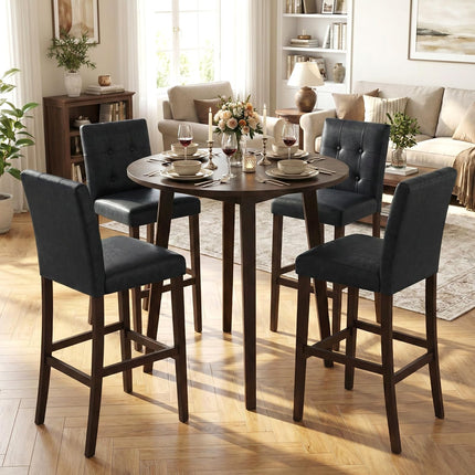 Dreamade Bar Stools Set of 2/4 with Button Tufted Back