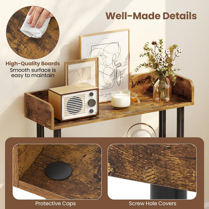 Dreamade 3-Tier Bookshelf | 3 Shelf Bookcase for Living Room Bedroom Study