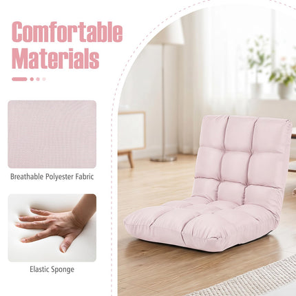 Dreamade Floor Sofa Chair with 14 Adjustable Position