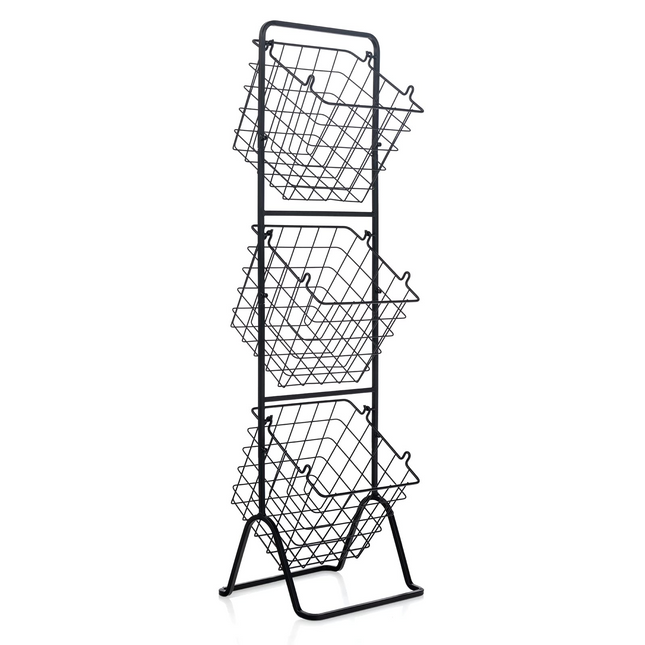 Dreamade 3-Tier Wire Basket Stand