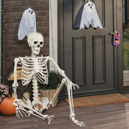 DREAMADE 5.4 FT Life-Size Halloween Skeleton | 7 Movable Joints for Custom Poses