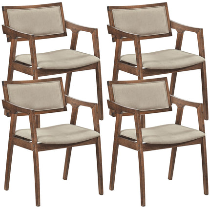Dreamade Rubber Wood Dining Chairs Set of 2/4