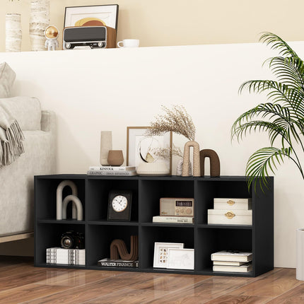 Dreamade Shoe Bench 8 Cubes, 40" Entryway Bench with Storage