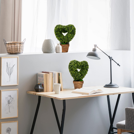 Dreamade 4 Pack Artificial Boxwood Topiary Trees - DreamadeUS