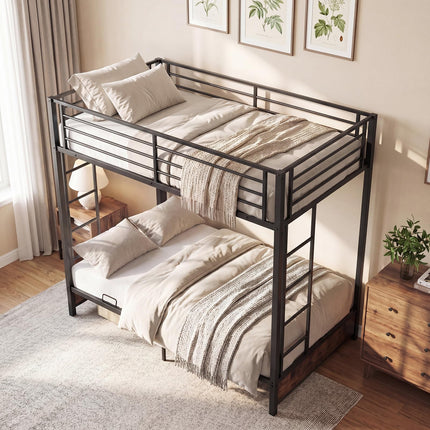 Dreamade Twin Over Twin Futon Bunk Bed