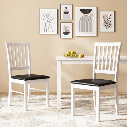 Dreamade Modern Mid Century Dining Room Chairs with Hollowed Backrest