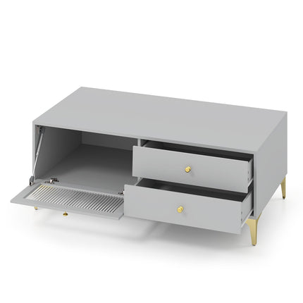 Dreamade TV Stand for TVs up to 55”, Entertainment Center with Storage Drawers