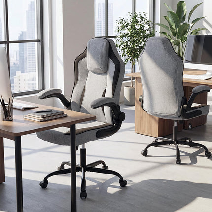 Dreamade Ergonomic Computer Office Chair with 90° Flip-up Armrests