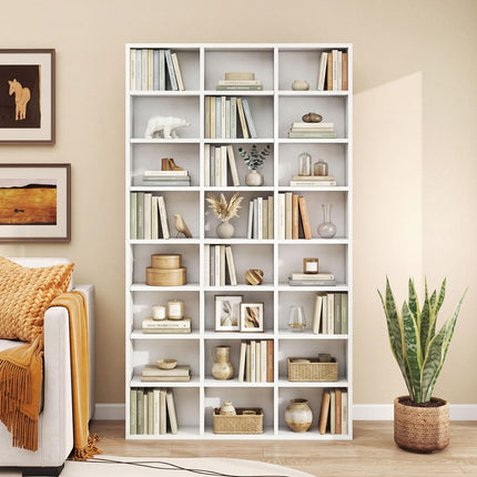 Dreamade 70" Tall 8-Tier Large Bookcase with 24 Open Cube & 18 Adjustable Display Storage Shelves
