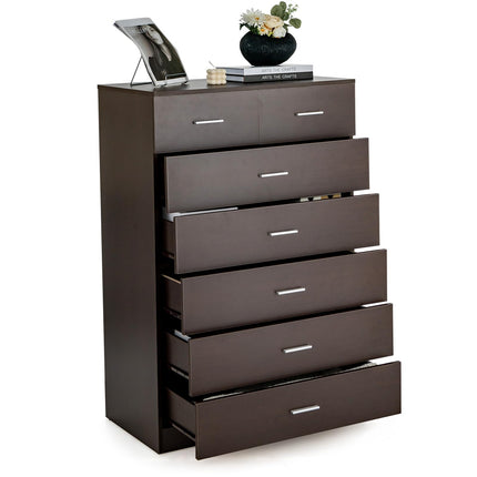 Dreamade 7 Drawers Dresser for Bedroom - Wooden Chest of Drawers with Anti-toppling Device